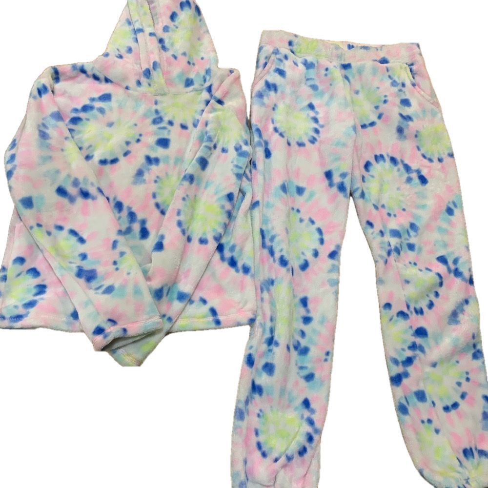 SO Tie-Dye Fleece Blanket - Multicolor